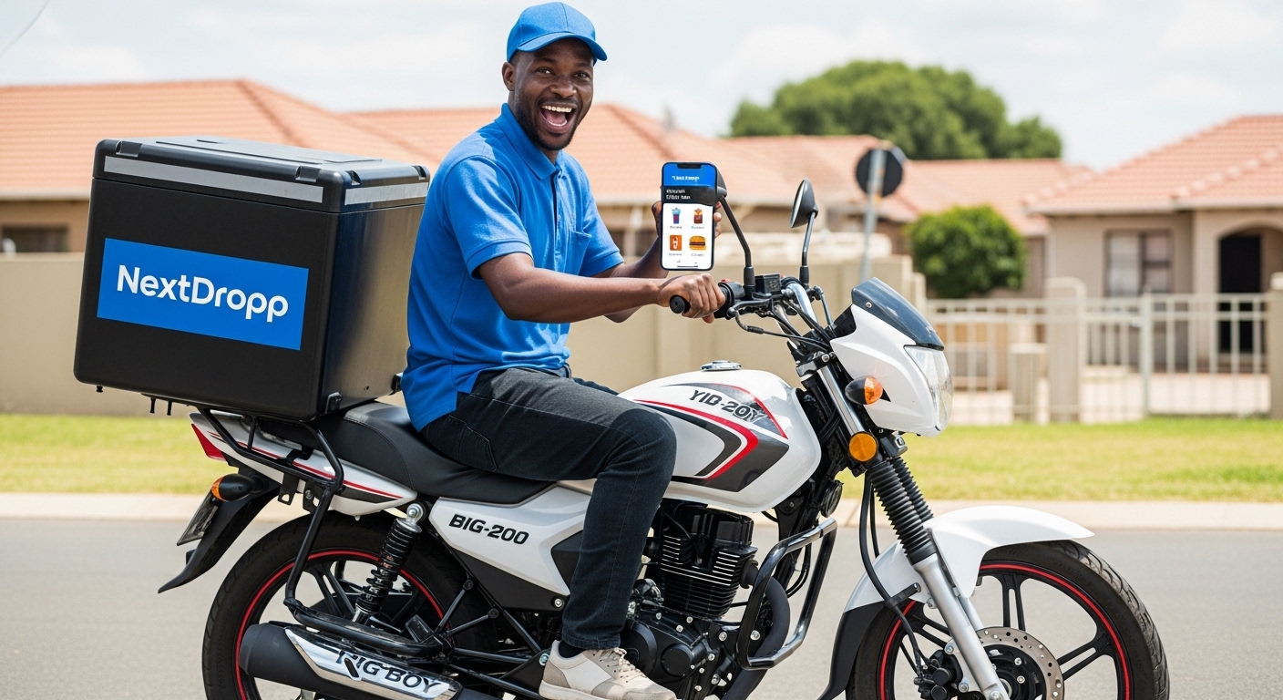 NextDropp team delivering food to customers having a picnic